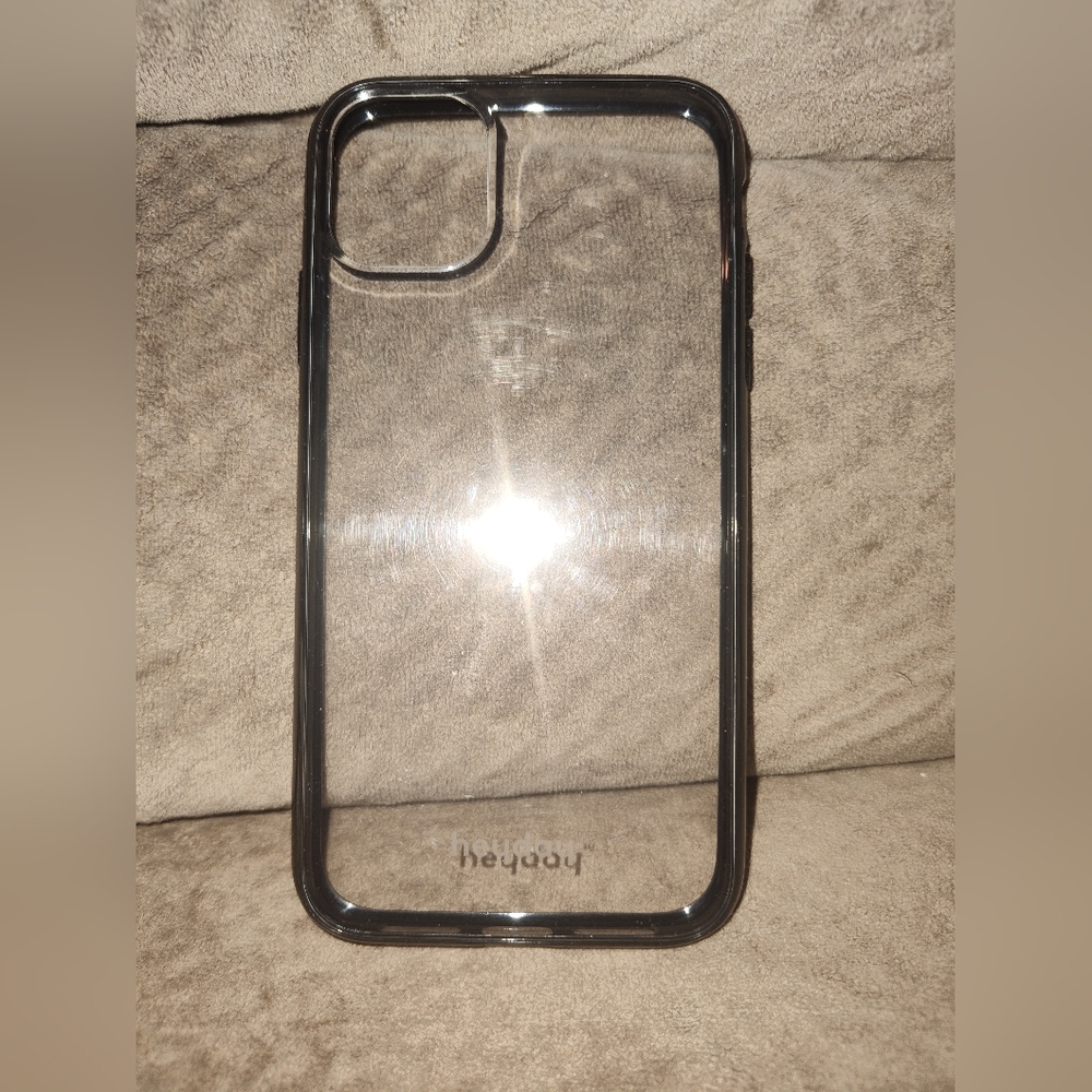 Heyday Silicone Clear Case w/ Black Border for iPhone XR, 11